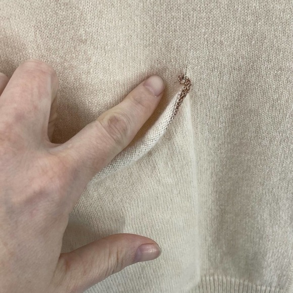 Le Superbe S The BFS Glitter Cashmere Cardigan Distressed - Picture 6 of 11